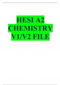 HESI A2 CHEMISTRY V1/V2 FILE