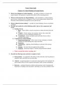 NR 224 Exam 1  Study Guide (Version 1), NR 224 Fundamental, Chamberlain University