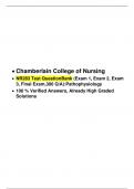 NR 283  PATHO EXAMS ( 300 QA) (Exam 1, Exam 2, Exam 3, Final Exam), NR 283: Pathophysiology,  Chamberlain College of Nursing