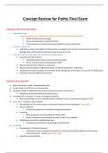 NR 283 Pathophysiology-Final Exam Concept Review (Version 2),  NR 283: Pathophysiology, Chamberlain College of Nursing