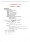 NR 283 Patho Exam 2 Study Guide (Version 1),  NR 283: Pathophysiology, Chamberlain College of Nursing