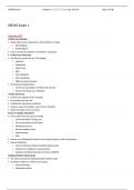 NR 340 Week 3 Exam 1 Study guide-(Version-1), Chamberlain College of Nursing