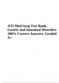 ATI Med Surg Test Bank, Gastric and Intestinal Disorders | Questions with Answers, Graded 100%