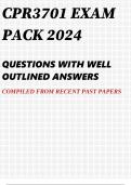 CPR3701 EXAM PACK 2024