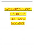 PATHOPHYSIOLOGY 9TH EDITION MCCANCE TEST BANK