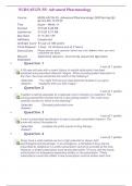 Walden University NURS 6521 Advanced Pharmacology Final Exam Questions and Answers