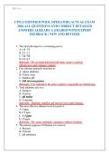 CPO &lpar;CERTIFIED POOL OPERATOR&rpar; ACTUAL EXAM 2026 ALL QUESTIONS AND CORRECT DETAILED ANSWERS ALREADY A GRADED WITH EXPERT FEEDBACK &vert; NEW AND REVISED