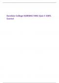 Excelsior College NURSING MISC Quiz 5 100&percnt; Correct