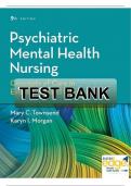 Test bank Psychiatric Mental Health Nursing by Mary C. Townsend 9th edition  All chapters
