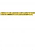 ATI PROCTORED CAPSTONE COMPREHENSIVE TEST B 2023 FINAL EXAM (Revised and Detailed Answers)