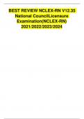 BEST REVIEW NCLEX-RN V12.35 National CouncilLicensure Examination(NCLEX-RN) 2021/2022/2023/2024