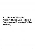 ATI Maternal Newborn Proctored Exam 2019 Retake (Questions and Answers) Graded A+