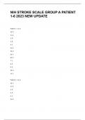 NIH STROKE SCALE GROUP A PATIENT 1-6 2023 NEW UPDATE
