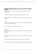 OB/GYN ARDMS Registry Review Exam With Complete Solution 