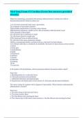 Med Surg Exam &num;3 Cardiac &lpar;Error-free answers provided already&rpar;