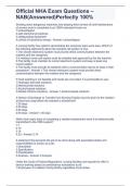 Official NHA Exam Questions &ndash; NAB&lpar;Answered&rpar;Perfectly 100&percnt;