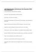 CAP Wright Brothers Achievement Test Questions With Correct Answers 