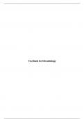 Test Bank for Microbiology