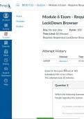 Module 6 Exam - Requires Respondus LockDown Browser&colon; Essential Human Anatomy with physiology