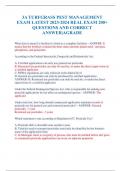 3A TURFGRASS PEST MANAGEMENT EXAM LATEST 2023-2024 REAL EXAM 200&plus; QUESTIONS AND CORRECT ANSWER&vert;AGRADE