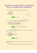 MB ASCP Exam QUESTIONS & ANSWERS 2023 (A+ GRADED 100% VERIFIED)