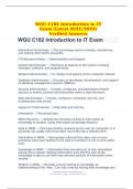 WGU C182 Introduction to IT Exam &lpar;Latest 2022&sol;2023&rpar; Verified Answers