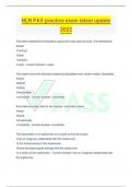 NLN PAX practice exam latest update 2022