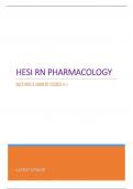 HESI RN PHARMACOLOGY  QUESTIONS & ANSWERS (SCORED A+)