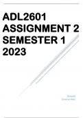 ADL2601 Assignment 2 Semester 1 2023 