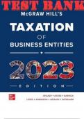 TEST BANK for McGraw-Hill's Taxation of Business Entities 2023 Edition, 14th Edition ISBN13: 9781265622008 By Spilker, Ayers, Barrick, Lewis and Robinson