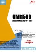 QMI1500 ASSIGNMENT 3 SEMESTER 1 2023
