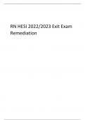 RN HESI 2022/2023 Exit Exam  Remediation