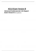 ACLS Exam Version B Advanced Cardiovascular Life Support Exam Version B (50 questions) 