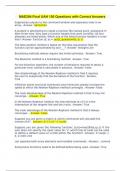 MAE284 Final UAH 150 Questions with Correct Answers 2023 update