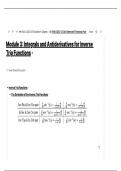 Integrals and Antiderivatives for Inverse Trig Functions