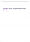 Renal NCLEX Exam Questions and Answers (with Rationale)