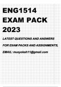 ENG1514 EXAM PACK 2023