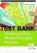 Test Bank Understanding Medical Surgical Nursing 6th Edition Test Bank by Linda S. Williams Paula D. Hopper - All Chapters | Complete Guide 2022