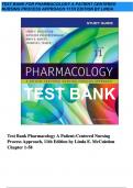 Test Bank for Pharmacology A Patient-Centered Nursing Process Approach 11th Edition By Linda E. McCuistion; Jennifer J. Yeager Chapter 1-58 