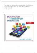 Test Bank for Business Research Methods 13th Edition