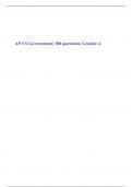AP US Government| 300 questions| Graded A