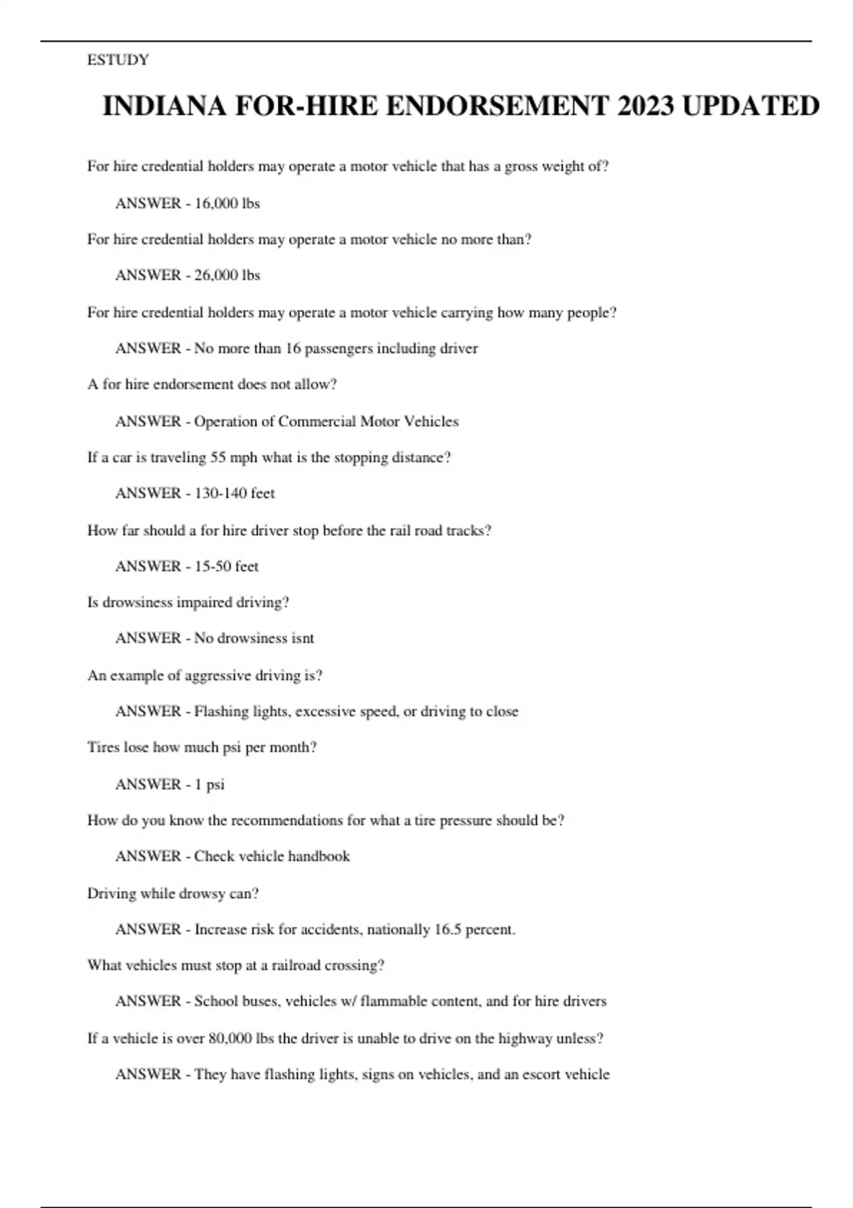 INDIANA FORHIRE ENDORSEMENT 2023 UPDATED INDIANA FORHIRE