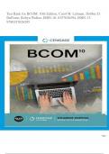 Test Bank for BCOM, 10th Edition, Carol M. Lehman, 