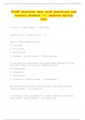 PiCAT practice test with Questions and Correct Answers &excl;&excl;&excl; Updated 2023