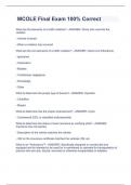 MCOLE Final Exam 100&percnt; Correct