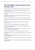 EIT 120- Midterm Exam Questions And Answers 2023
