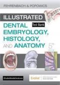 Test Bank For Illustrated Dental Embryology Histology and Anatomy 5th Edition Fehrenbach 