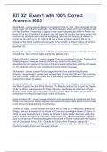 EIT 321 Exam 1 with 100&percnt; Correct Answers 2023