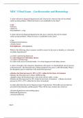 NUR 2502 &sol; NUR2502 Final Exam&colon; Multidimensional Care III &sol; MDC 3 Final Exam &lpar;Latest 2021&sol;2022&rpar; Rasmussen