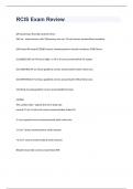 RCIS Exam Review 2023 WITH VERIFIED SOLUTIONS